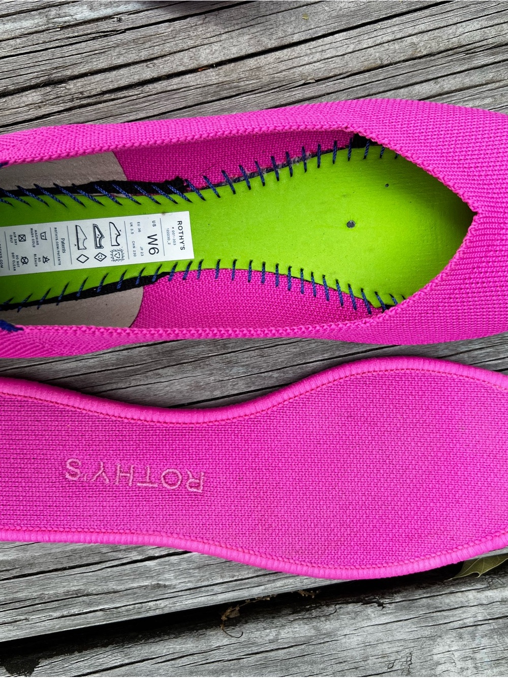 Rothy's Pink Flats Size 6 - Picture 3 of 3